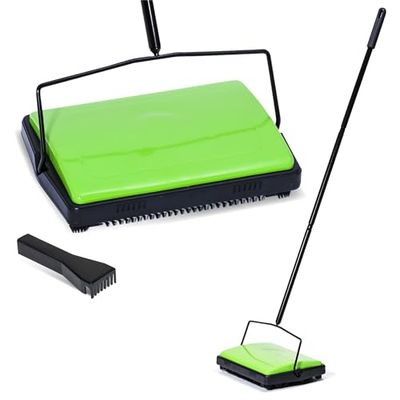 Maximex - Barredora de alfombras (28 x 105 x 19 cm), color verde
