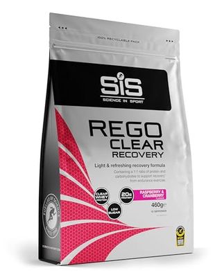Science in Sport Rego Clear Isolate 460g Lampone & Mirtillo rosso - Drink di recupero con carboidrati, proteine in polvere, elettroliti, vitamine e minerali, Favorisce un allenamento efficace