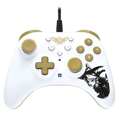 Hori HORIPAD Turbo (Zelda) - Controller Cablato per Nintendo Switch e OLED - Licenza Ufficiale Nintendo