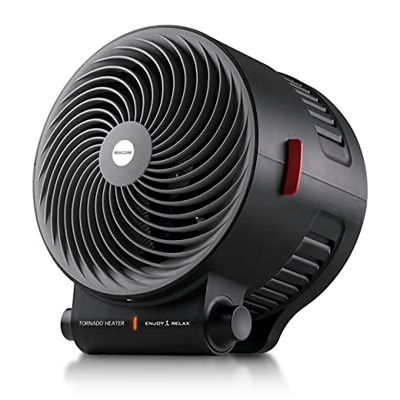 MACOM Enjoy & Relax 938 Tornado Heater Krachtige ventilatorkachel 2000 W, kamerthermostaat, kantelbeveiliging, 35% verminderde opwarmtijd dankzij Vortex-ventilator