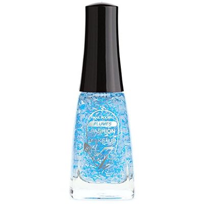 Fashion Make-Up FMU1400903 Vernis à Ongles Plumes N°3 Bleu Argent 11 ml