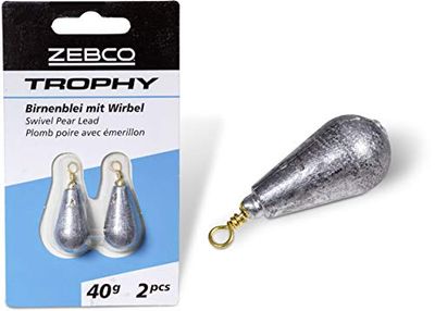 Zebco - Piombo da pesca a pera, 7 g