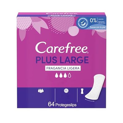 Carefree Salvaslip Plus Large Fragranza Leggera 64 pezzi 240 g