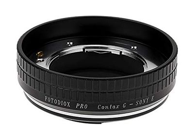 Fotodiox Pro Adaptor de armação de lente para lente Contax G para câmaras Sony Alpha, NEX, E Mount