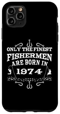 Fishermen Vintage born 1974 Birthday accessories Fishing Case for iPhone 11 Pro Max