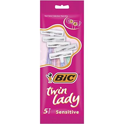 BIC Twin Lady Sensitive Razor - Pack of 5