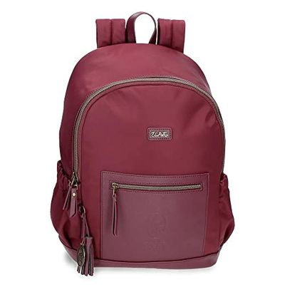 joumma bags,s.l. Il Potro Lana Zaino per Portatile Adattabile a Carrello 13,3", Rosso, 30 x 40 x 15 cm, Poliestere e PU, rosso, Zaino per laptop adattabile a carrello