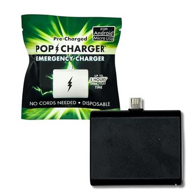 Android Power Bank Fast Charging Pop Charger - Travel Essentials Phone Charger, Perfect for Power Outages & Storms, Up to 5 Hours Talk Text Time, Ideal for Traveling & Outings