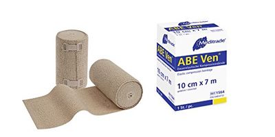 Meditrade 1564 Abe-Ven duurzame elastische band voor sterke compressie, 7 m lang x 10 cm breed, huidskleuren