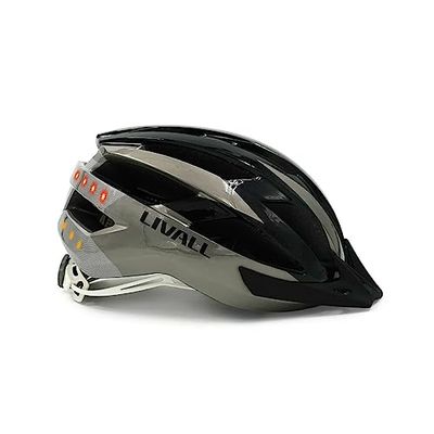 LIVALL MT1 Neo - Slimme fietshelm met led-verlichtingssysteem, SOS-alarmsysteem, multimedia-eenheid & handsfree in zwart antraciet maat 54-58 cm M