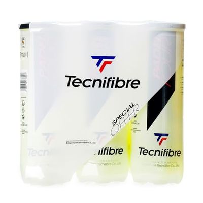 Tecnifibre Padel 3 Tubes DE 3 BALLES Adulte Unisexe, Jaune, Pas de Taille