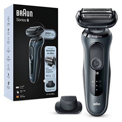 Braun Series 6 Elektrisch Scheerapparaat Voor Mannen Met Precisietrimmer, Grijs, 61-N1200S