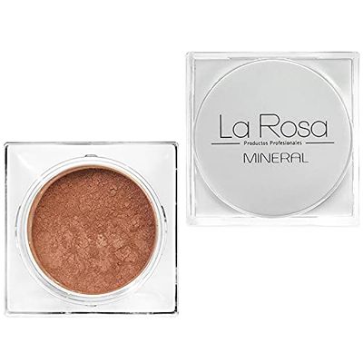 La Rosa Natural MINERAL FACE FOUNDATION- 100% VEGAN Make-up, Pure Mineral Loose Face Powder for ALL SKIN TYPES, allows skin to breathe – 62- Coral - 4,5 g