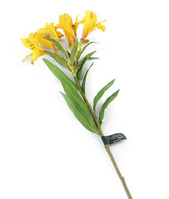 Floral Elegance F072YL - Lys du Pérou artificiel jaune de 74 cm