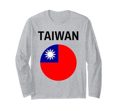 Bandiera Taiwan Moderna Maglia a Manica