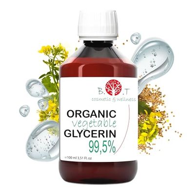 Gliceryna roślinna – płynna gliceryna do produkcji mydła, nawilżająca twarz i ciało, czysta 100% naturalna baza kosmetyczna – 100 g