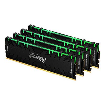 Kingston FURY Renegade RGB 32GB (4x8GB) 3000MHz DDR4 CL15 Desktop Memory Kit van 4KF430C15RBAK4/32