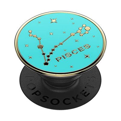 PopSockets: PopGrip - Soporte y Agarre para Teléfonos Móviles y Tablets con un PopTop Intercambiable - Enamel Zodiac Pisces