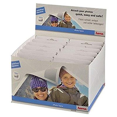 Hama Display Stand for Adhesive Dots (1 Dispenser, 1000 Photo Corners, 12 x 13 mm) Transparent