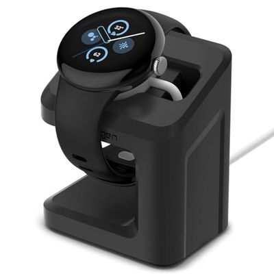 Spigen S355 Smartwatch Laadstation Standaard Dockingstation compatibel met Google Pixel Watch 3 41mm/45mm (2024) - Zwart