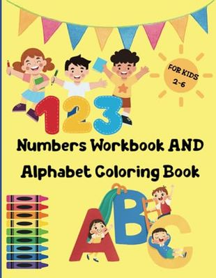 Numbers Workbook AND Alphabet Coloring Book