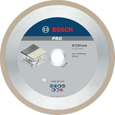 Bosch 2 608 602 637 Disco de corte de diamante Best for Ceramic - 230 x 25,40 x 2,4 x 10 mm (embalagem de 1)