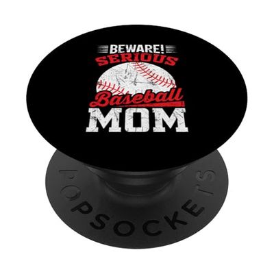 funny baseball sport design for baseball mom and dad PopSockets Adhesive PopGrip