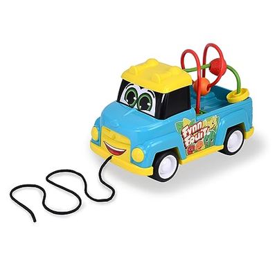 ABC Camión de Juguete Fynn Fruit de Juguete con Frutas (25 cm) Juguete con Laberinto de Cuentas, Bocina y Cordón para Tirar, para Bebés a Partir de 1 Año (12 Meses) (204114011)