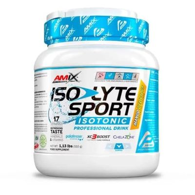 AMIX - Suplemento Deportivo - IsoLyte Energy Sport Drink en Formato de 510 g - Ayuda a Mejorar el Rendimiento y Resistencia Muscular - Contiene Palatinosa - Sabor a Mango