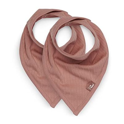 Jollein 029-867-66034 Bandana Bibs nackkief set med 2 basränder rosenträ