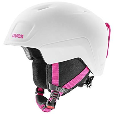 uvex heyya pro - skihelm voor kinderen - individueel passysteem - geoptimaliseerde ventilatie - white-pink matt - 51-55 cm