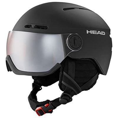 HEAD Casque de Ski Knight Skihelm Unisexe-Adulte, Noir, XL/XXL