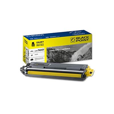 BLACK POINT Toner Compatible with TN-245Y - Yellow - for Brother: HL: 3170CDW, 3140CW; DCP: 9020CDW, 9015CDW; MFC: 9140CDN, 9340CDW - TÜV Certified