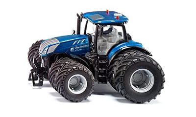 siku 6738, Tracteur New Holland T7,315 , 1:32, bleu, métal/plastique, Télécommandé, Pilotage par App via Bluetooth, avec Roues Jumelées amovibles, sans Télécommande