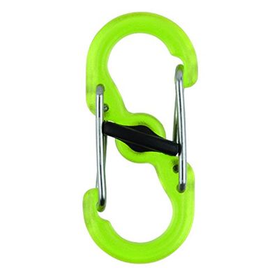 Nite Ize s-biner MicroLock in policarbonato – 2 pezzi – lime