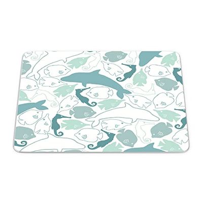 Bonamaison, Rectangle Pop Art Digital Printed Mouse Pad, Non-Slip Base, for Office and Home, Size: 22 x 18 cm