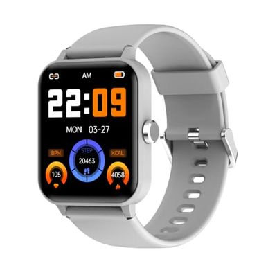 Blackview R30 - Montre Connectée Remise en Forme - Écran 1,83" - +100 Modes d'Entraînement - Notifications - Résistance Immersion - Autonomie 7 Jours - Gris