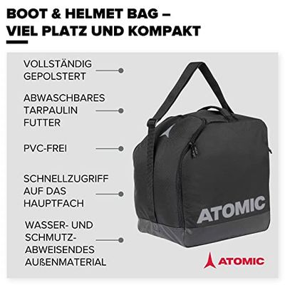 Atomic AL5044840 Stövel & hjälmväska, Svart, Grå, En Storlek