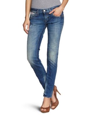 Prachtige dames jeans 5630 D9100 Touch Denim Stretch Skinny/Slim Fit (rouw) normale tailleband