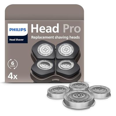 Philips Genuine Head Shaver Replacement Heads - Compatible with Philips Head Shaver Pro HS5980, HS7980 and HS9980, Self-Sharpening ComfortCut Blades, Gentle on Skin, 4 Pieces, Model HS740/15