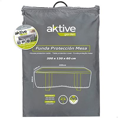 Aktive 61501 - Funda protección mesa jardín 200x130x60 cm