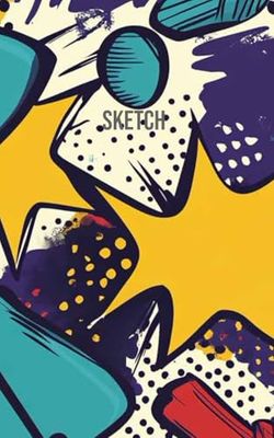 Pop Art Sketch Book: 5"x8" 200 Blank Pages For Drawing and Sketching