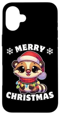 Santa Hat Christmas Fairy Lights Coatis Case for iPhone 16 Plus