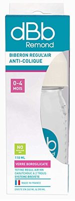 dBb Remond Fruitsap Rubber Speen Fles in Doos, 4 oz, Wit