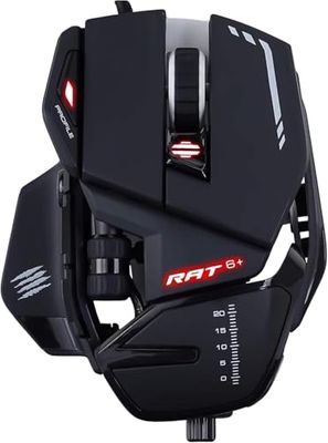 Mad Catz R.A.T. 6 - rato (mão direita, ótico, USB, 12000 DPI, 12000 pps, preto)