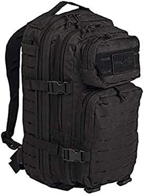Mil-Tec Us Assault Pack Laser Cut_SML Mochila, Negro, Large Unisex Adulto