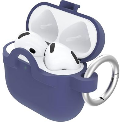 Coque OtterBox Soft Touch pour AirPods (4th gen), Coque de Protection Antichoc, Anti-Chute, Ultra-Mince, Anti-Rayures et Anti-éraflures pour Apple AirPods, Mousqueton Inclus, Mauve