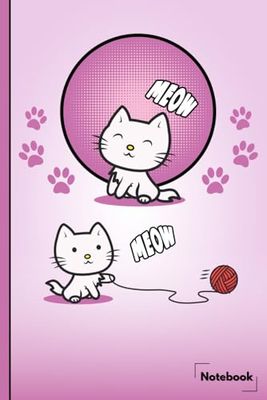 Kawaii Cat Notebook: Cute Cat Notebook For Cats lovers With 120 Lined Blank Pages.
