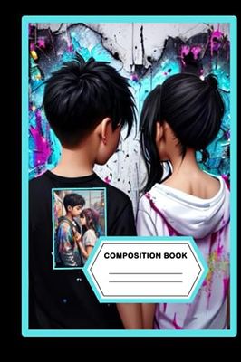 “Water-Resistant Composition Notebook 6x9 - Trendy Cover Design”: “120 Lined Pages, AI-Generated Collectible Covers, Ideal for Students and Professionals”