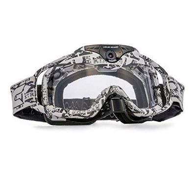 Liquid Image 118513 Torque Maschera, Off-Road Goggle Cam, HD 1080P, Bianca